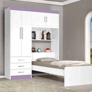 Guarda-Roupa Solteiro CANCUN CABECEIRA COM BAÚ