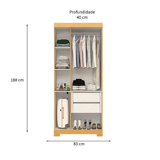 Guarda Roupa LANA 3PTS - Imagem 7
